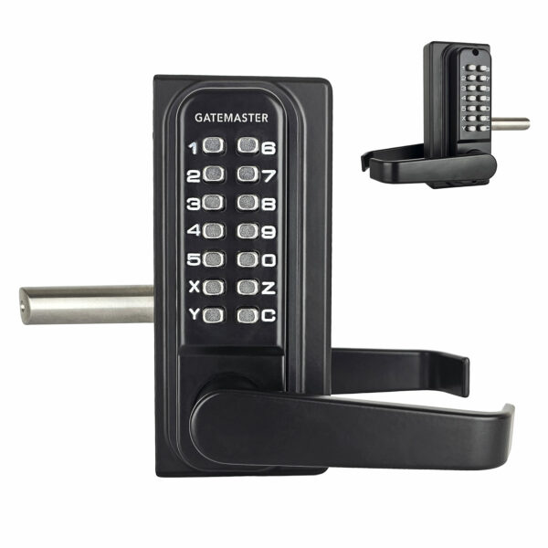 Front and back of keypad double sided code gate lock