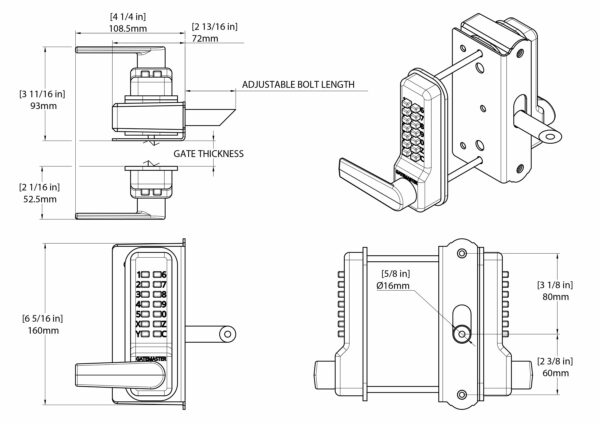 Superlock 2.0 Gate Lock for Wooden Gates | Double-Sided RapidReset - Image 5