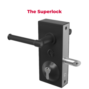 the Superlock bolt on gate lock for metal gates