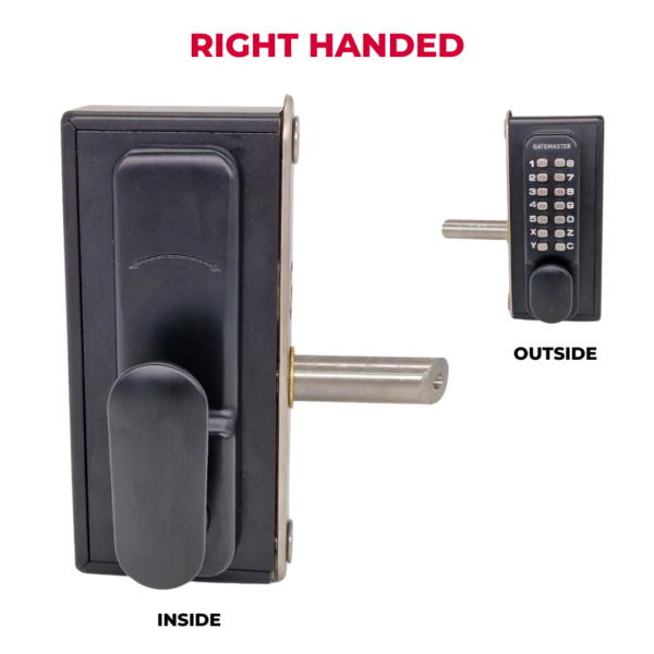 right handed digital gate lock