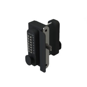 A heavy duty keypad keyless lock for wooden timber garden gates