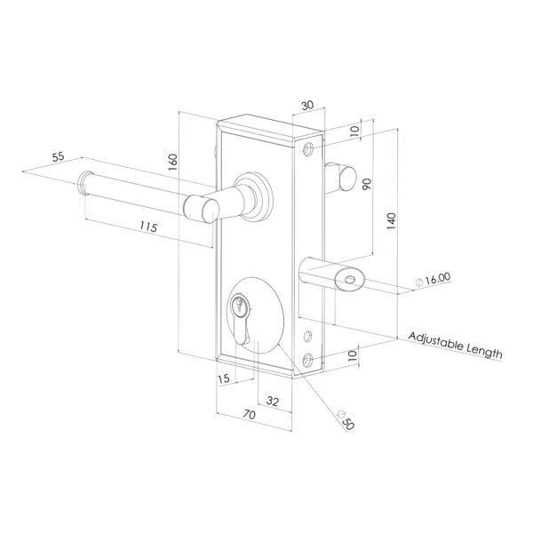 Technical Drawing of BLD Dimensions