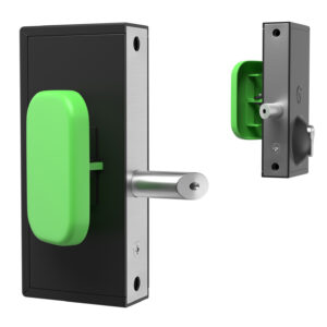 Quick exit panic hardware lock with key access for metal gates and fencing