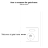 Superlock Digital Code Gate Lock | Double-Sided Keypad - Image 5