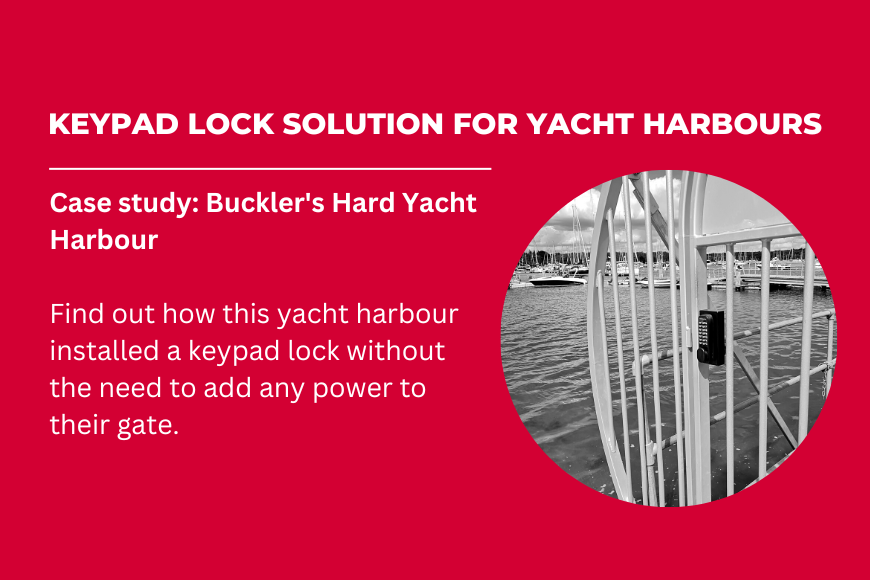 Case study: Keypad lock solution for yacht harbours