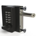 Square Select Pro gate lock with durable, heavy-duty keypad