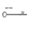 Fire brigade key. Text above: "KEY FB1"