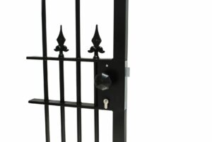 welded key lock metal gate