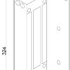 Technical drawing of electro maglock system