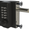 Gatemaster bolt on lock with 10 button keypad and latching bolt