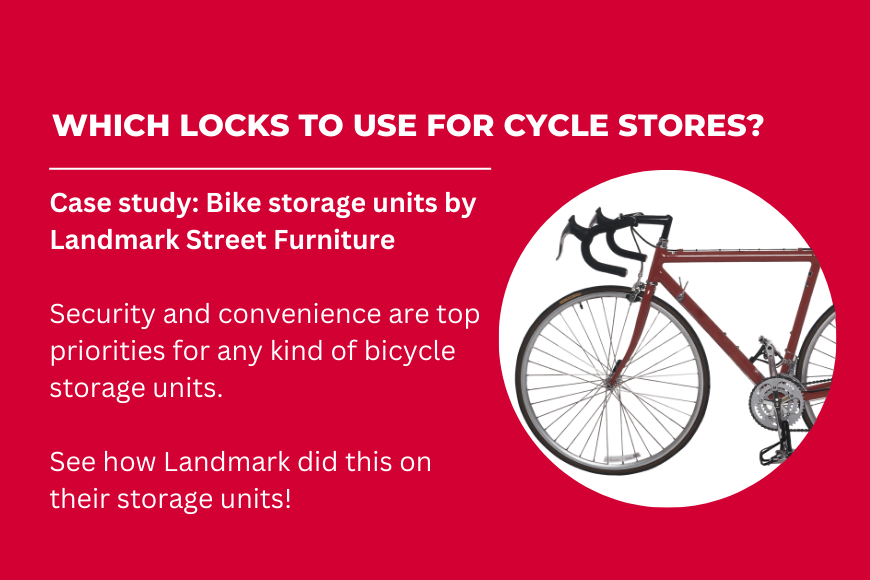 street furniture bike stores lock solutions to secure bicycle units
