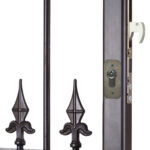Mortice hook lock installed within metal gate frame best metal gate locks