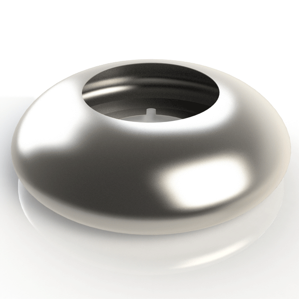 Round metal security collar for hook and eye hinges