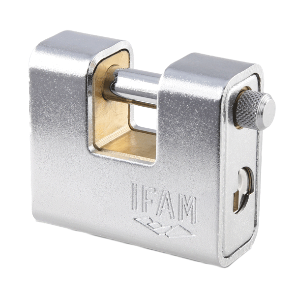 Rectangular steel armoured padlock Locks