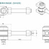 SuperHinge 25 dimensions drawings