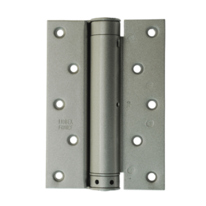 Screw fixed heavy duty stainless steel butt hinge with two leaves each with 4 screw holes