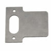 metal strike plate with receiving hole and fixing holes