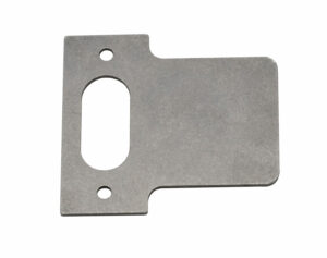 metal strike plate with receiving hole and fixing holes