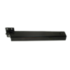 Black metal gate closing mechanism for surface fixing